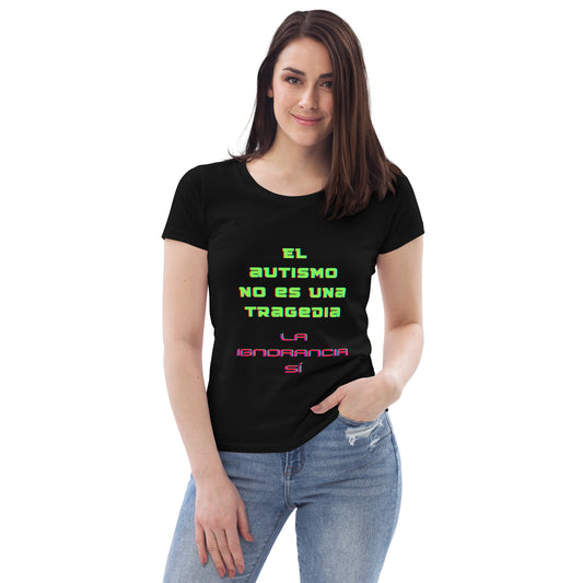Camiseta ecológica ajustada para mujer